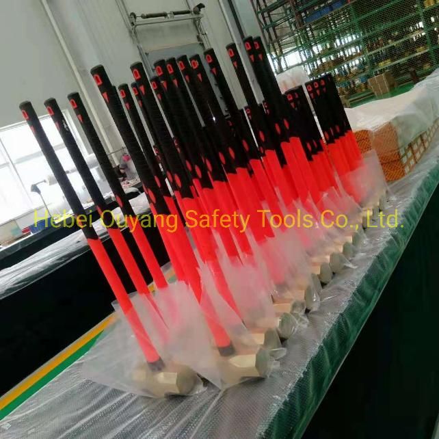 Non-Sparking Hammer, Sledge, 1800g, Fiberglass Handle, Atex Hammer