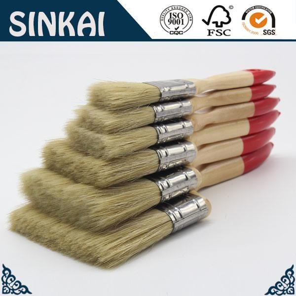 Paint Brush (Flat Brush with Synthetic Fiament, Poplar Wood)