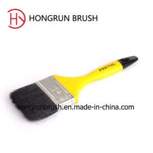 Paint Flat Brush Wiith Varnish Wooden Handle