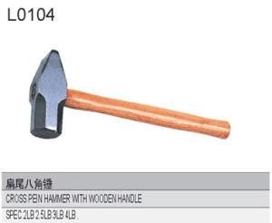 Cross Pein Hammer with Wooden Handle L0104