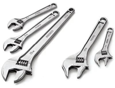 Chrome Vanadium Forged Adjustable Wrench/Spanner USA Style