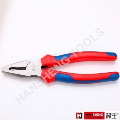 8&quot;, Made of Carbon Steel, Nickel Plated with PVC Handles, German Type, Diagonal Cutting Pliers, Combination Pliers, Hand Tools, Diagonal Cutting Pliers