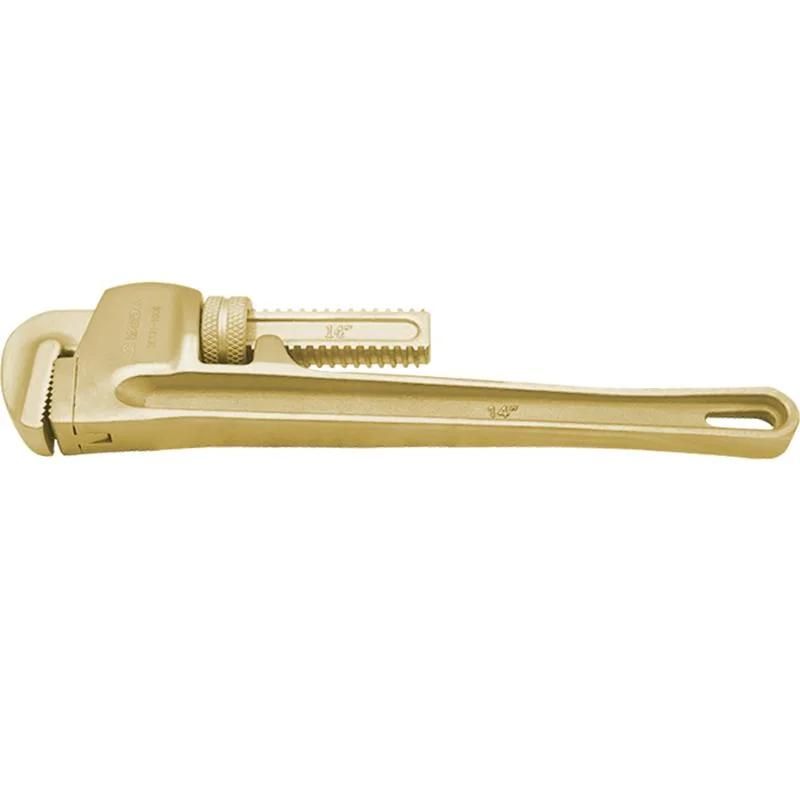 WEDO High Quality Aluminium Bronze Pipe Wrench (American Type) Non-Magnetic/Sparking Pipe Spanner