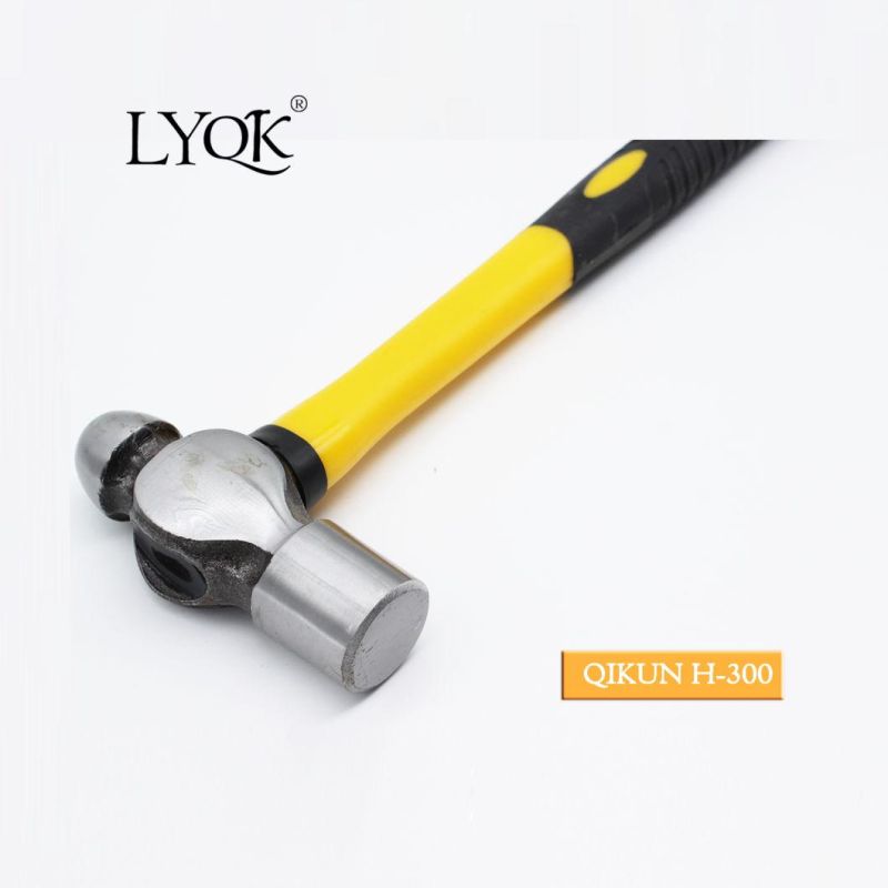 H-300 Construction Hardware Hand Tools Hard Wood Handle Ball Pein Hammer