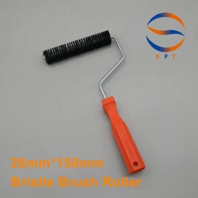 28mm Diameter 150mm Length Pure Bristle Rollers FRP Paint Rollers