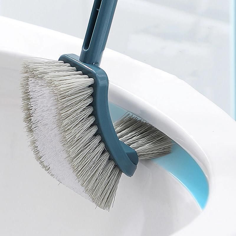 Plastic Long Handle Toilet Bowl Brush Double Sided Portable Toilet Bowl Cleaner Cleaning Brush for Bathroom