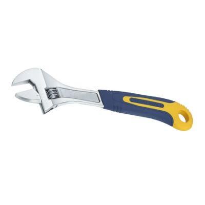 Great Wall High Quality Bigger Jaw Opening Spanner with Rubber Handle Custom Adjustable Wrench