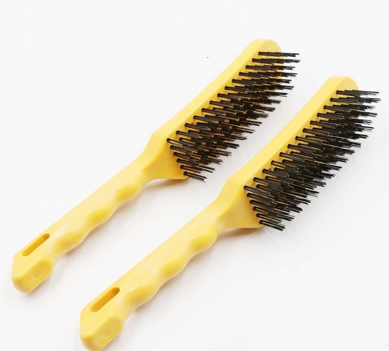 Suitable Plastic Handle Stainless Steel Wire Brush Polishing for Machine Use