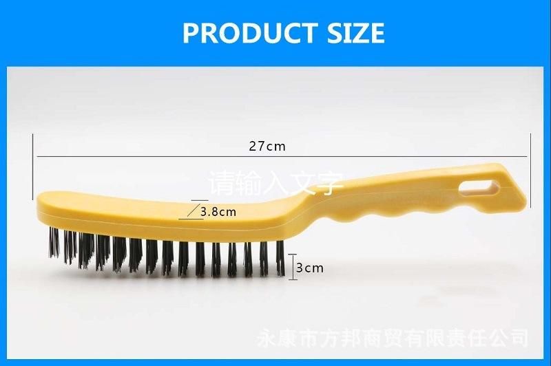 Suitable Plastic Handle Stainless Steel Wire Brush Polishing for Machine Use