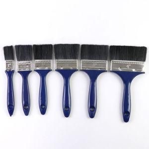 Different Sizes Black Bristle Brush Wire Blue Wooden Handle Paint Brush for Sale