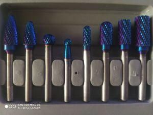 8PC Cutter Head Coated Carbide Rotary File