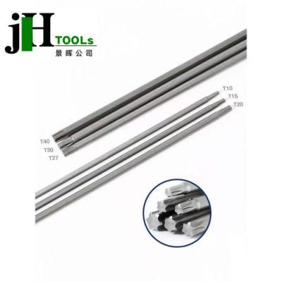 Best Price and Quality S2 Alloy T5~T40 Torx Screwdriver Bits with 1/4 Inch Hex Shank Length 50-200mm Power Bits Star Bits