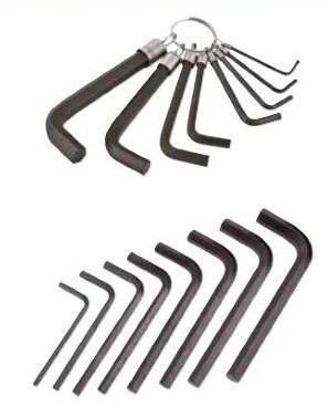 SAE Hex Key with Spring Ring Heat Treatment