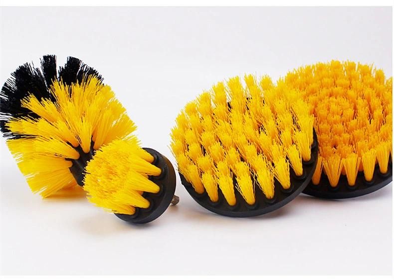 4PCS Multi-Color Electric Drill Brush Set for Floor Cleaning Tile Polising