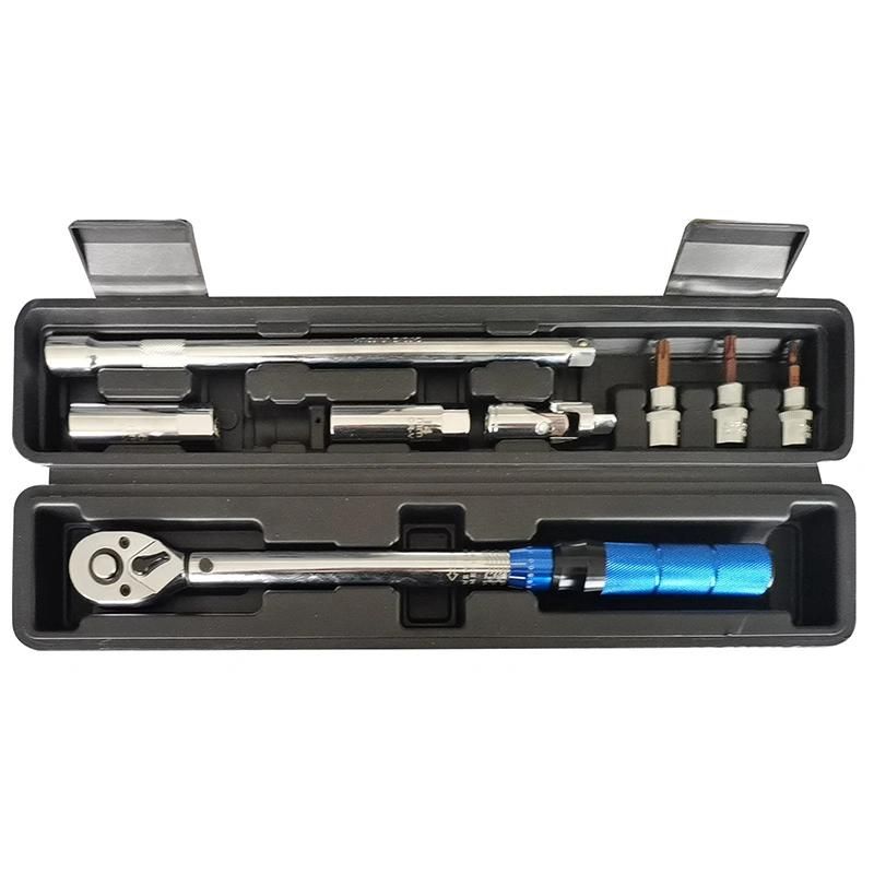 Viktec High Quality Universal Hand Tool 5PC Torque Wrench 1/2 20-210n. M with 17 19 21mm Wheel Sockets