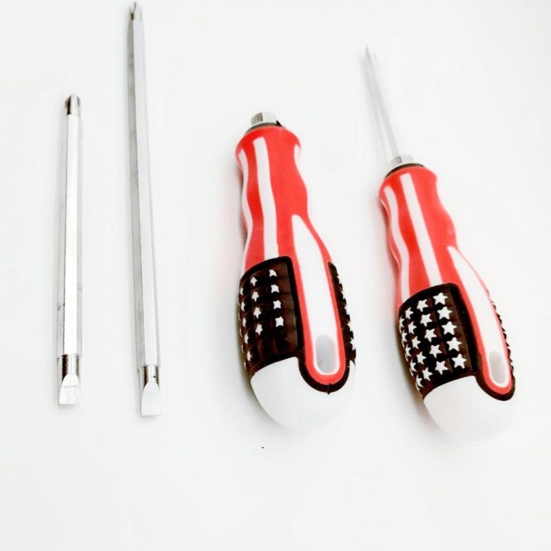 Two Way Durable Use Plastic Handle Magnetic Screwdriver