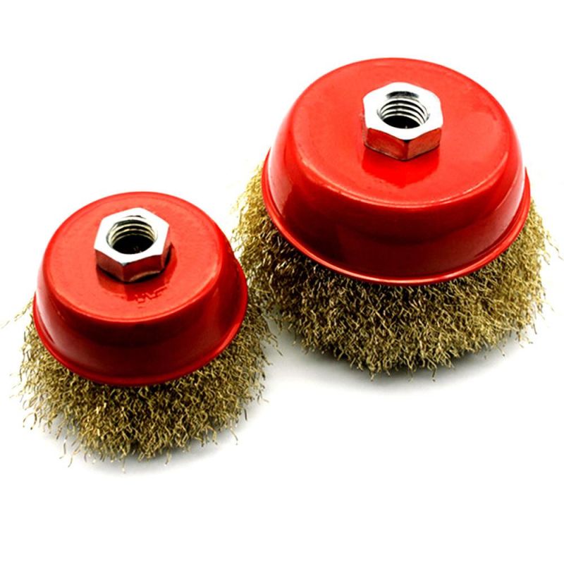 Griding Tools Brass Steel Wire Brush Cup Metal Brush in Guangzhou