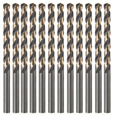 12PCS Black/Gold Drill Bits Set HSS Metal Drill Bit