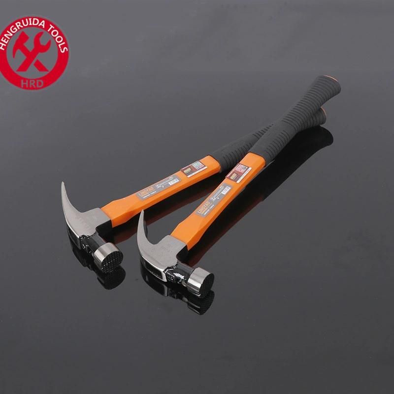 Claw Hammer with Fiberglass Handle Anti Slide Face with Magnet