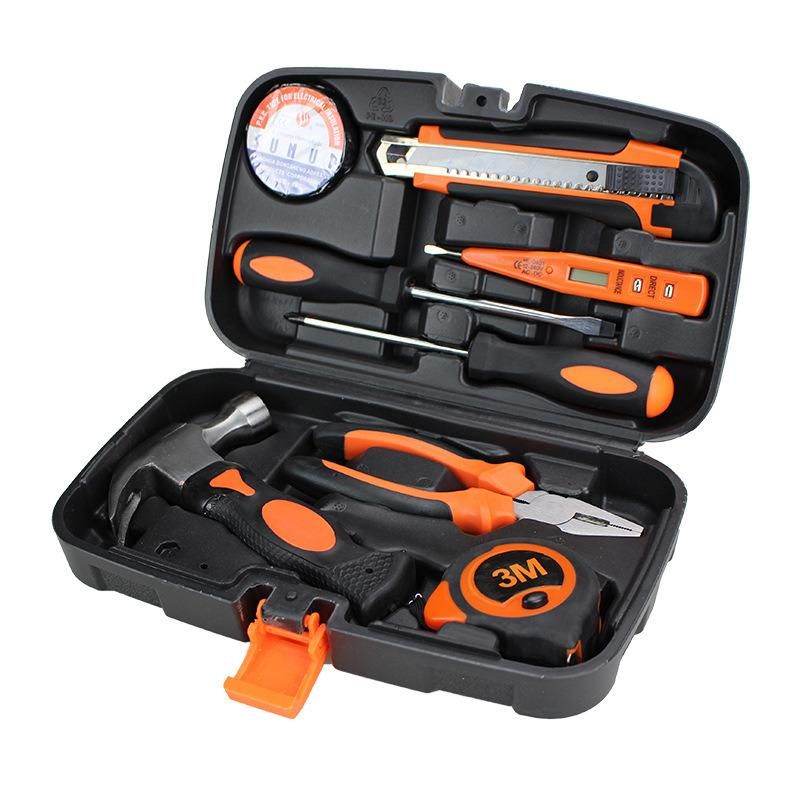 2021 Home Use General Household Hand Tool Kit Plastic Toolbox Storage Case Packing Hand Tools Set