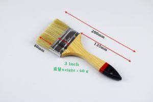 Polyester Brush Wire with Gold Tail and Black Wooden Handle Paint Brush
