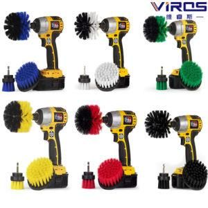 3PCS Set Car Cleaning Power Drill Brush Sets Power Scrubber Drill Brush for Car Bathroom Kitchen