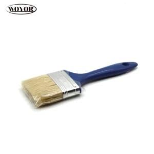 Paint Brush with Blue Plastic Handle Pig Mane