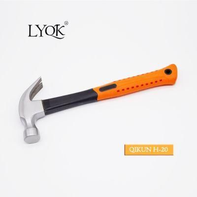 H-20 Construction Hardware Hand Tools Fiberglass Handle German Type Claw Hammer