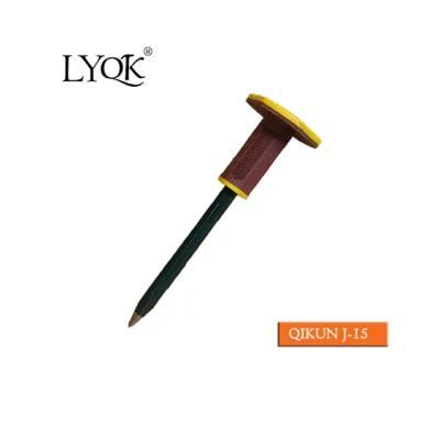 J-15 Double Color Rubber Grip Flat Cold Chisel