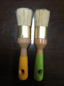 Factory Hot Selling Round Bristle Paintbrush Furniture Chalk Wax Natural Round Bristle Paint Brush
