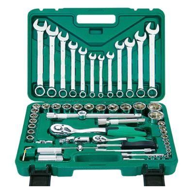 121 Auto Repair and Maintenance Tools Hardware Toolbox 72 Tooth Curved Handle Ratchet Set Tool Set