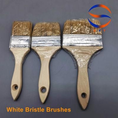 China Factory Pure White Bristle Brushes Hand Tools Set