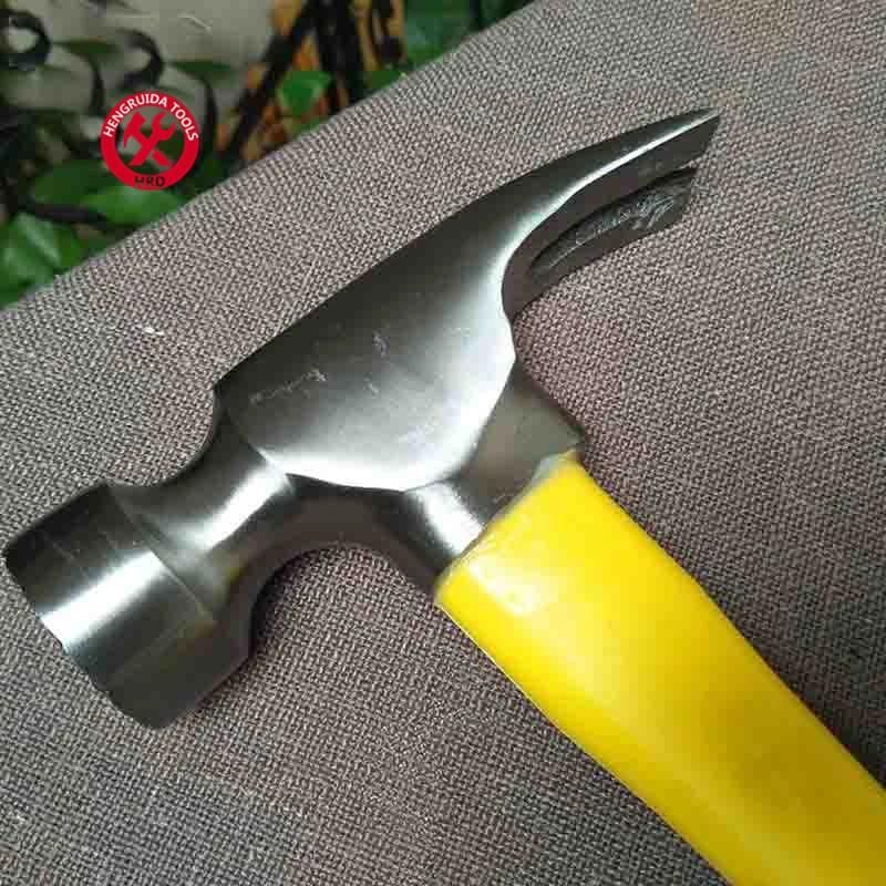 Claw Hammer with Fiberglass Handle Straight Jaw