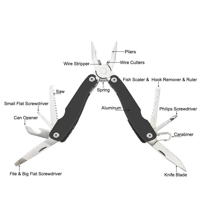 Multi Function Tools with Anodized Aluminum Handle (#8507)