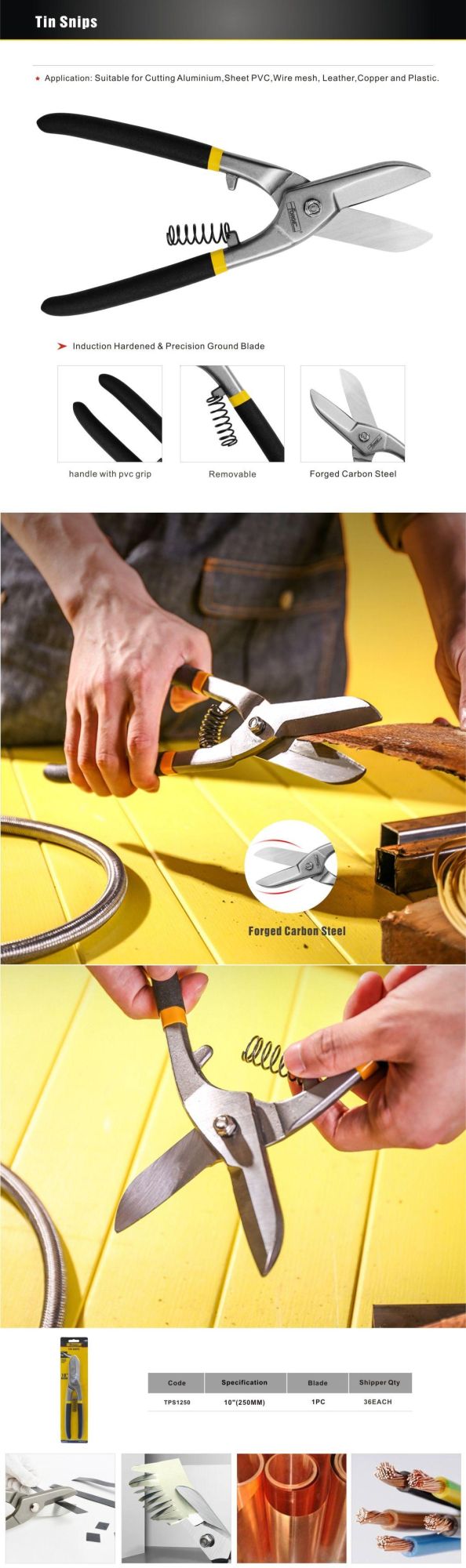 Hand Tools Tin Snip UK Pattern Cutting Riveter OEM