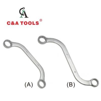 Carbon Steel Abnormal Shape Double Offset Ring Wrench