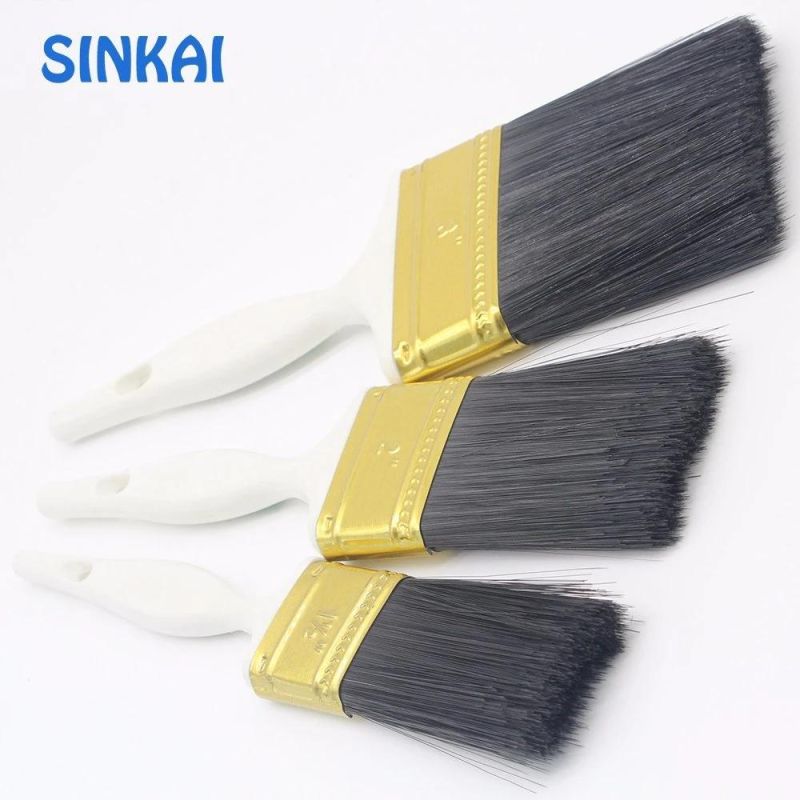 Hot Sale Paint Brush Set 1"//2"/3"/4" Plastic Handle Bristle Paint Brush