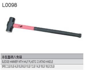Sledge Hammer with Half Plastic-Coating Handle L0098