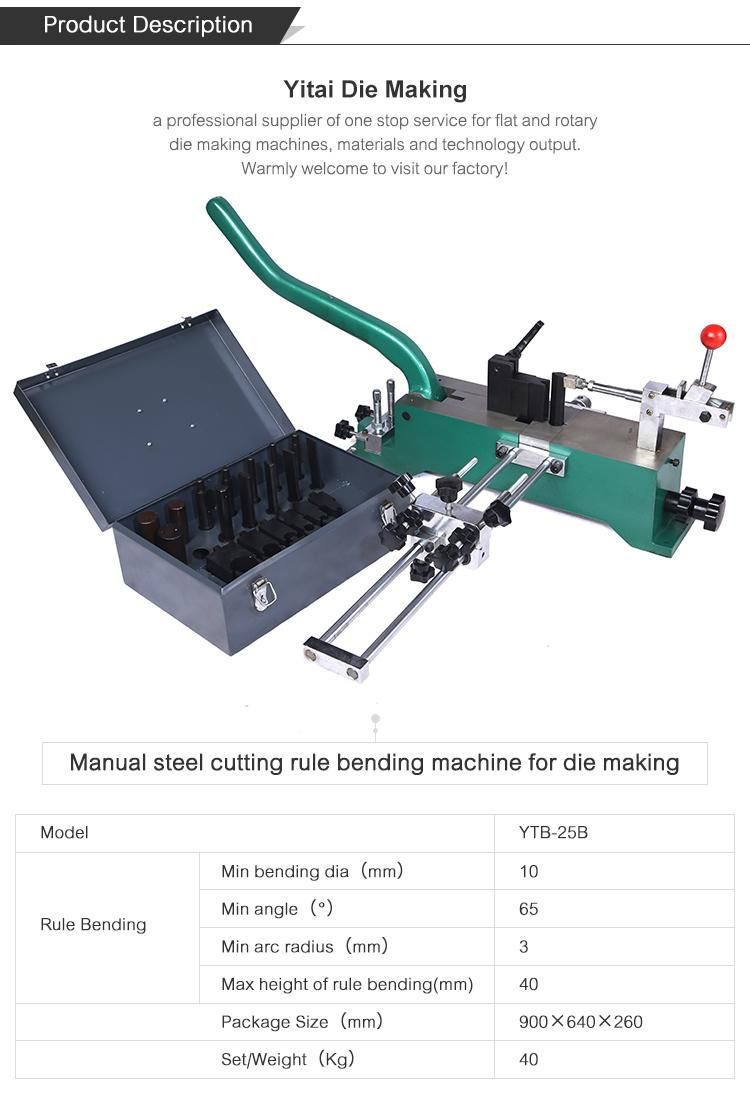 Yitai Manual Die Making Creasing Blade Steel Rule Die Bender Cutter