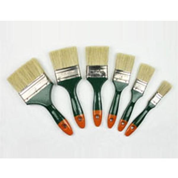 Wood Handle Wall Flat Paint Brushes with Customized Service