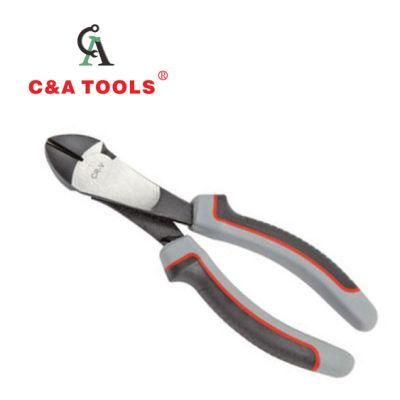 German Type Heavy Duty Diagonal Cutting Pliers with Three Color Handle