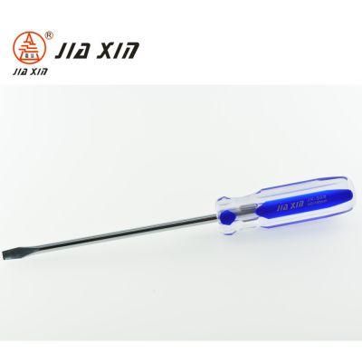 5mm*75mm-300mm CRV Material Satin Nickel Transparent Handle Cross/Head Screwdriver