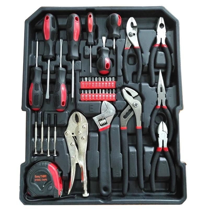 186PCS Popular Trolley Aluminium Case Home Hand Tool Set