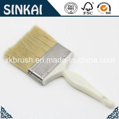 Natural Bristle Paint Brushes with Plastic Handle