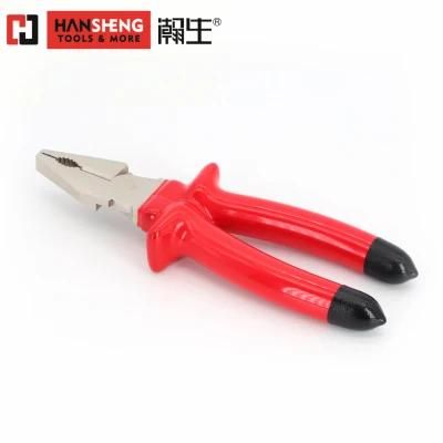 Made of Carbon Steel or Cr-V, 1000V Dipped Handle, Nickel Plated, Combination Pliers, Diagonal Cutting Pliers, Long Nose Pliers