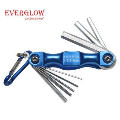 Germany Heavy Duty Short Arm Handle Folding Hex Key Set