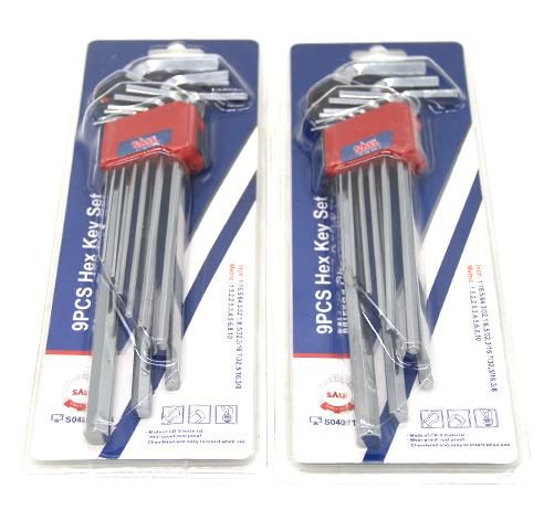 Sali Hand Tools 9PCS Hex Key CRV Allen Wrench Set