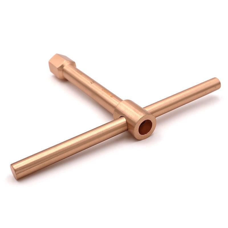WEDO Non-Sparking T-Type Sliding Hex/Hexagon Wrench Beryllium Copper Spanner Spark-Free Tool