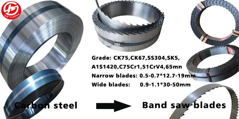 High Carbon Steel Sawmill Bandsaw Blades Ck75/Ck67