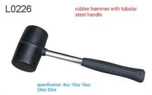 Rubber Hammer with Tubular Steel Handle L0226